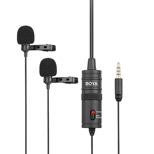 Boya M1DM Dual Lavalier Microphone for Video DSLR & Smartphones