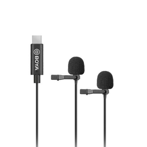 Boya M3D Dual Lavalier Microphone with USB-C Connector for Android Devices