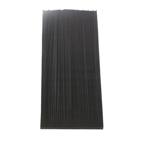 BravoPro 36ABK 3M x 6M Black Cotton Velvet Curtain - Gathered