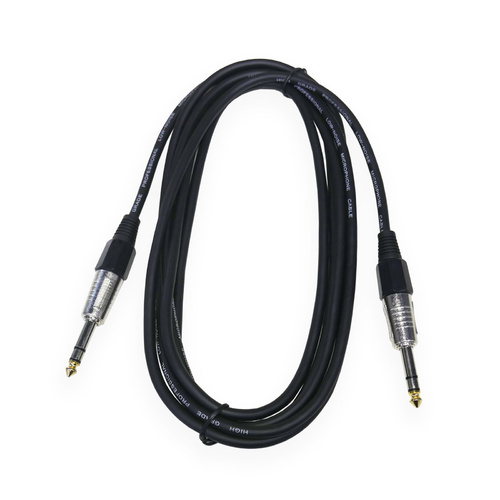BravoPro AP2131-03 3M 6.35mm TRS Jack Plug to 6.35mm TRS Jack Plug