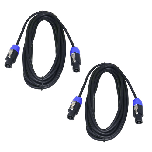 BravoPro AP2201-06 6M 2-Core Speakon to Speakon Speaker Cable x2