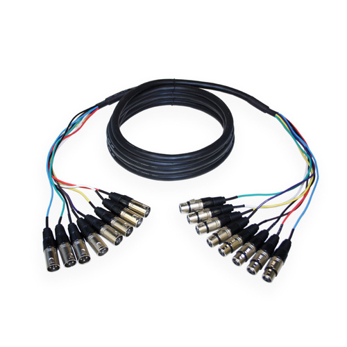 BravoPro SC2442-09 9M 8-Way 3pin Male XLR - 3pin Female XLR