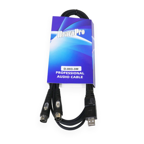 BravoPro D003-03 3M Midi Port in/out to USB