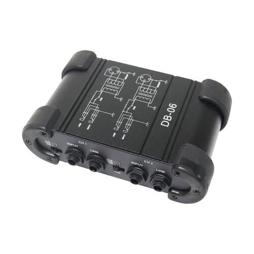 BravoPro DB-06 Dual Channel Passive Direct Box