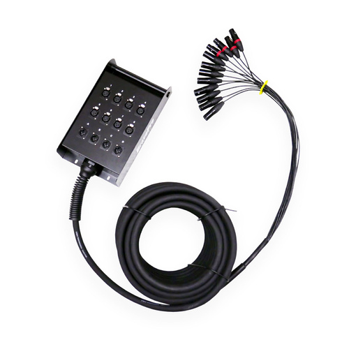 BravoPro SNP0032-30 30M 12-way (8+4) Multicore with Stage Box