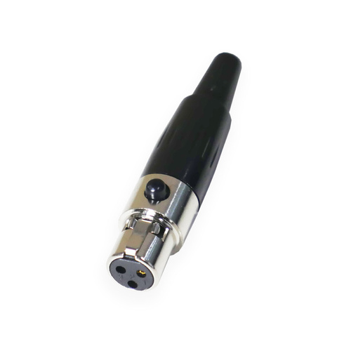 BravoPro TA3F 3-pin Connector for AKG Wireless - Black