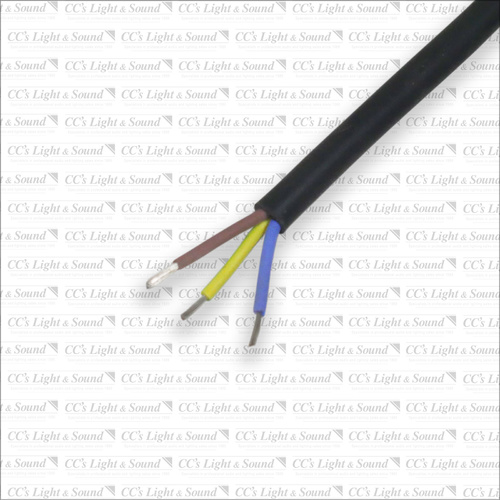 Black 3 Core 10-amp Silicon Hi-Temp Cable