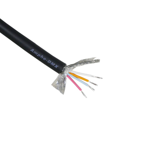 Black Amphenol DMX Cable 2-pair Shielded - Per Metre