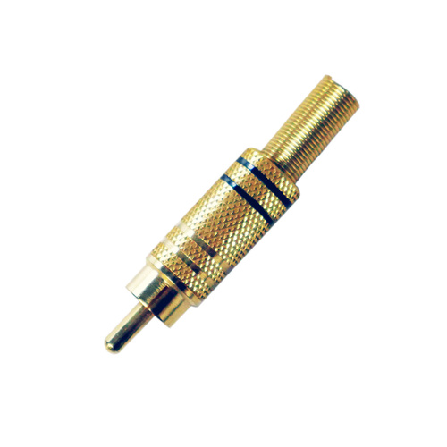 Gold Tip RCA Male Line Connector