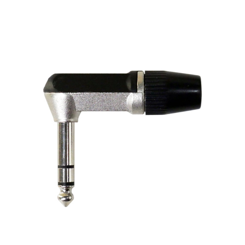 REAN Right Angle 6.35mm TRS Stereo Jack Plug
