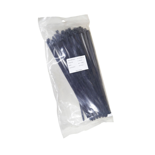 Cable Ties 380mm x 7.6mm Black - Packet of 100