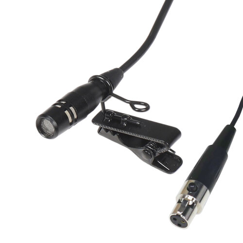 BravoPro Cardioid Lavalier Condenser Microphone with 6mm Capsule Black - TA3F AKG Connection