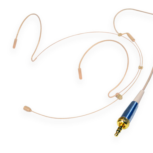 BravoPro Omni-Directional Headset Condenser Mic Beige with 5mm Capsule Beige - 3.5mm Jack for Sennheiser