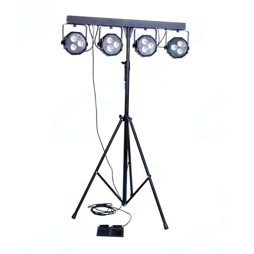 CR.Lite PowerBar with 4 x 9W RGB LED Fittings on Stand
