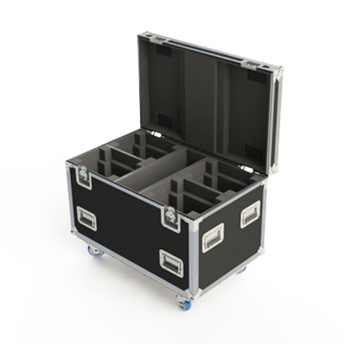 Encore MH021 4 Unit  Martin Rush MH4 Road Case with Castors - Black