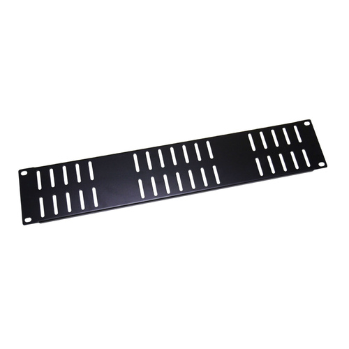 Vented Rack Panel 2RU - Black