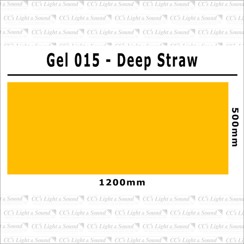 Clear Color 015 Filter Sheet - Deep Straw