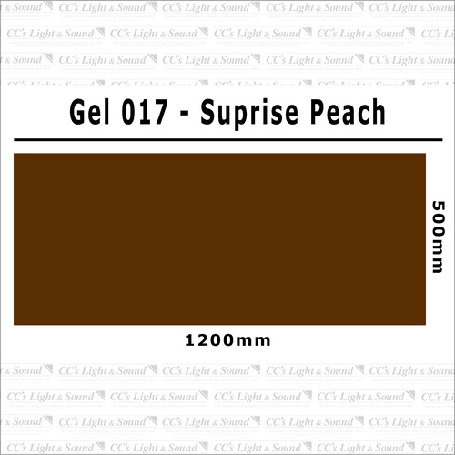 Clear Color 017 Filter Sheet - Surprise Peach