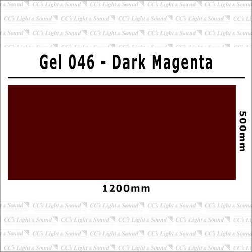 Clear Color 046 Filter Sheet - Dark Magenta