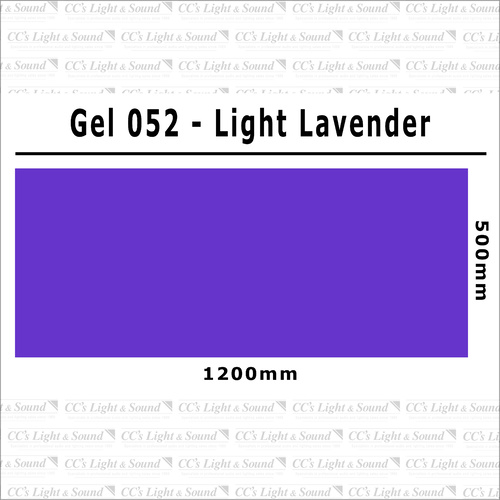 Clear Color 052 Filter Sheet - Light Lavender