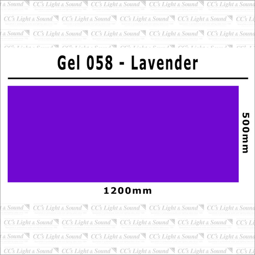 Clear Color 058 Filter Sheet - Lavender