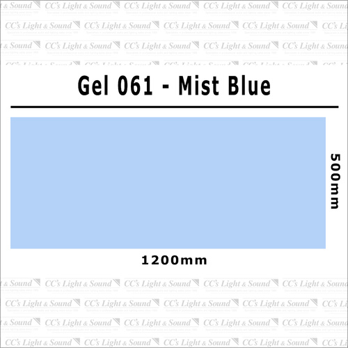 Clear Color 061 Filter Sheet - Mist Blue