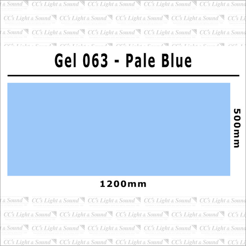 Clear Color 063 Filter Sheet - Pale Blue