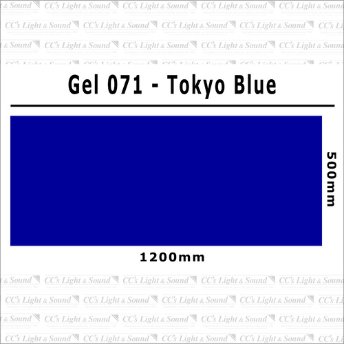 Clear Color 071 Filter Sheet - Tokyo Blue