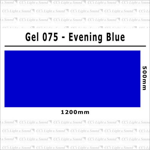 Clear Color 075 Filter Sheet - Evening Blue