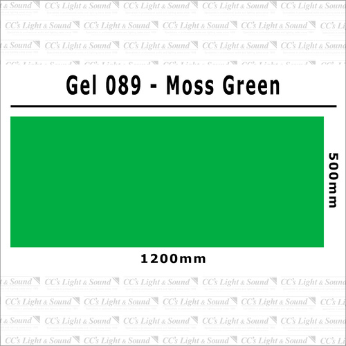 Clear Color 089 Filter Sheet - Moss Green