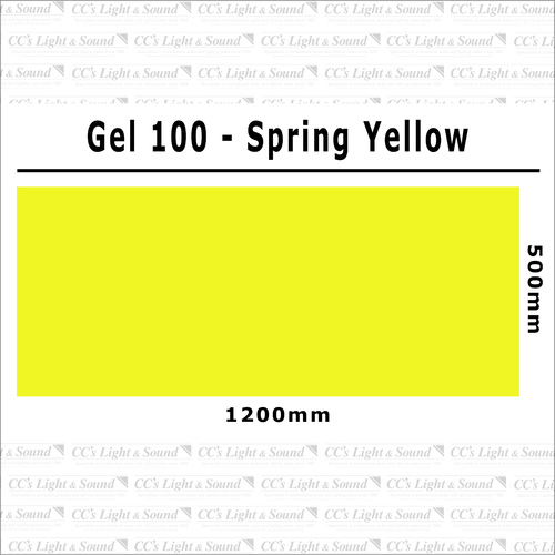 Clear Color 100 Filter Sheet - Spring Yellow