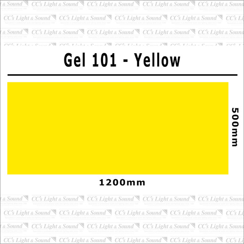Clear Color 101 Filter Sheet - Yellow