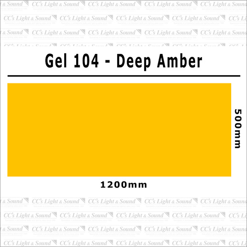 Clear Color 104 Filter Sheet - Deep Amber