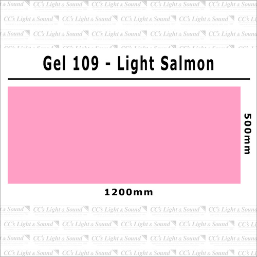 Clear Color 109 Filter Sheet - Light Salmon