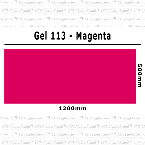 Clear Color 113 Filter Sheet - Magenta