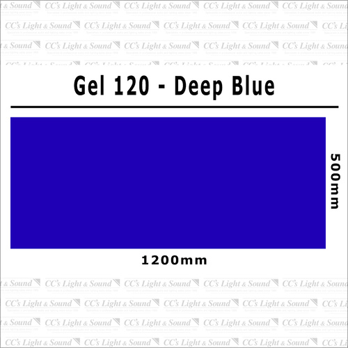 Clear Color 120 Filter Sheet - Deep Blue
