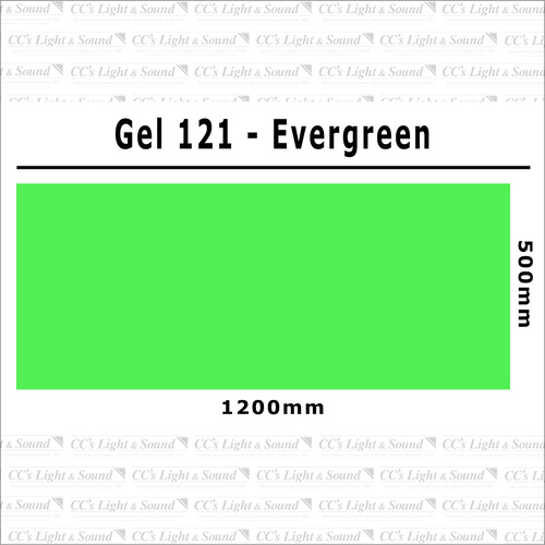 Clear Color 121 Filter Sheet - Evergreen
