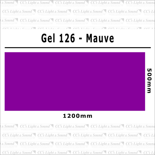 Clear Color 126 Filter Sheet - Mauve