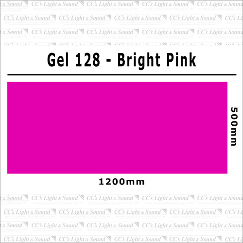 Clear Color 128 Filter Sheet - Bright Pink
