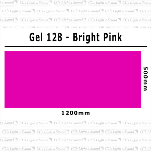 Clear Color 128 Filter Sheet - Bright Pink