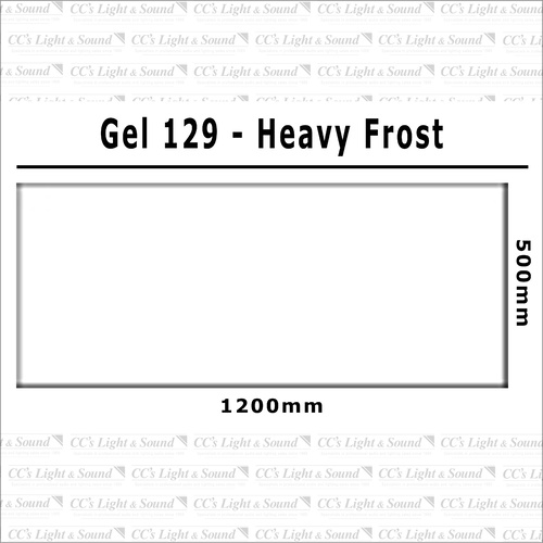 Clear Color 129 Filter Sheet - Heavy Frost