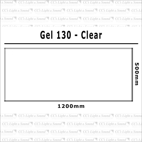Clear Color 130 Filter Sheet - Clear