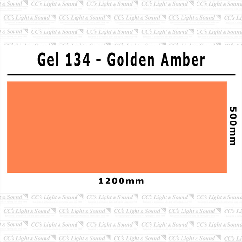 Clear Color 134 Filter Sheet - Golden Amber