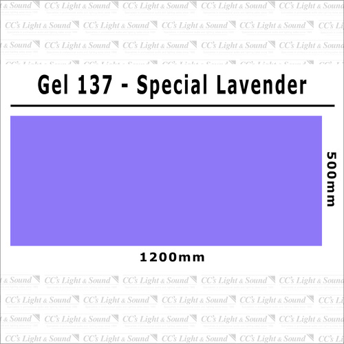 Clear Color 137 Filter Sheet - Special Lavender