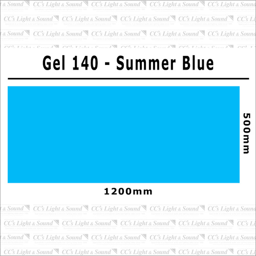 Clear Color 140 Filter Sheet - Summer Blue