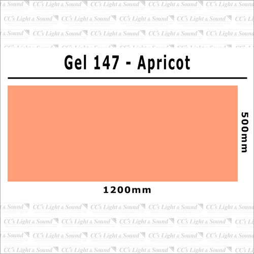 Clear Color 147 Filter Sheet - Apricot
