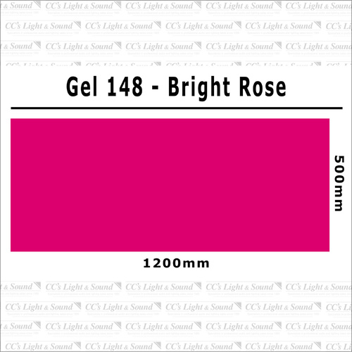 Clear Color 148 Filter Sheet - Bright Rose