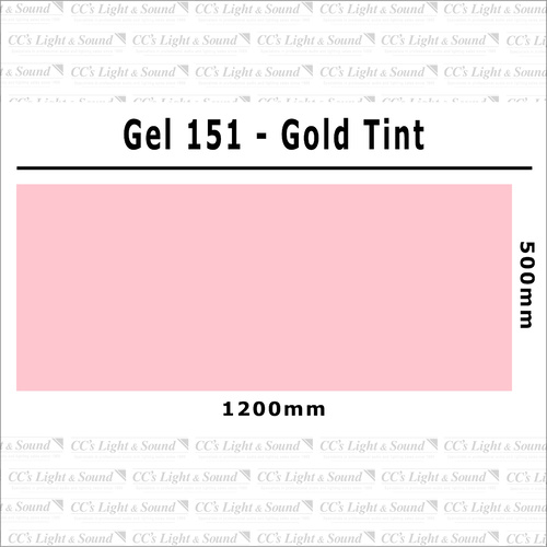 Clear Color 151 Filter Sheet - Gold Tint
