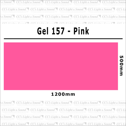 Clear Color 157 Filter Sheet - Pink