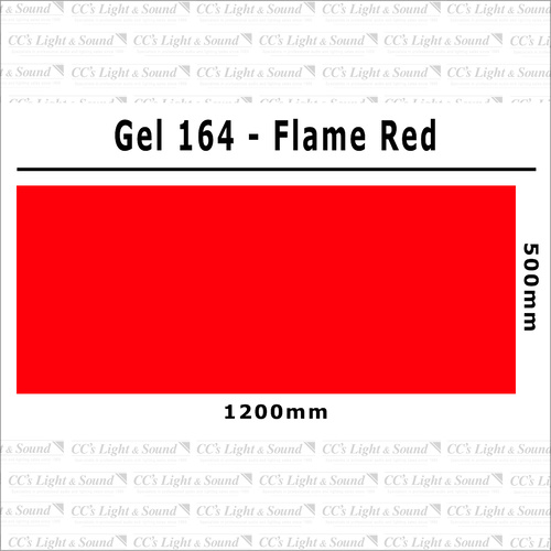 Clear Color 164 Filter Sheet - Flame Red